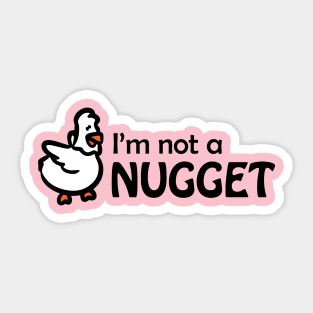 I am not a nugget vegan Sticker